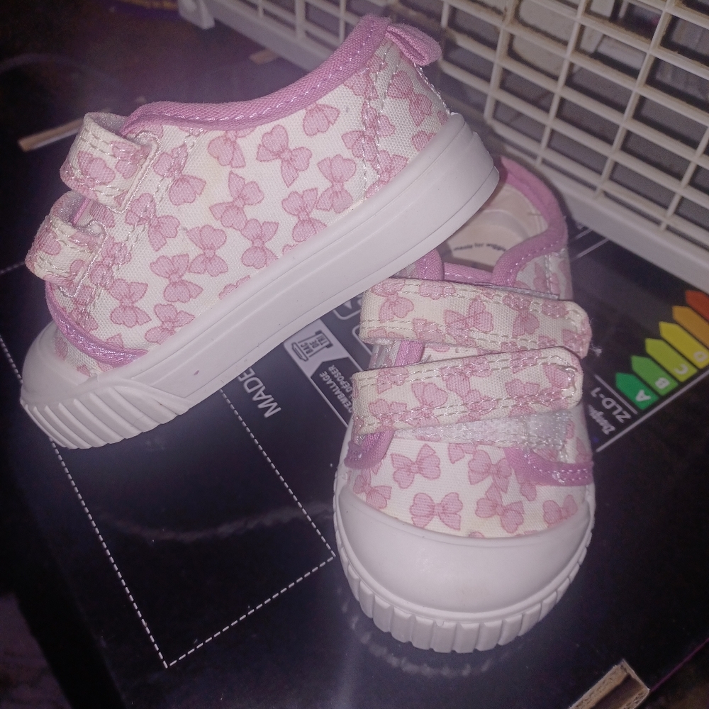Pink Butterfly Kids Shoes
